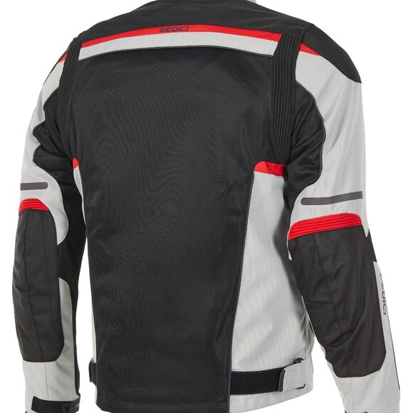 Sedici Federico 2 Mesh Jacket Black/Silver | XL - Biker Motorcycle Riding - Picture 3 of 4
